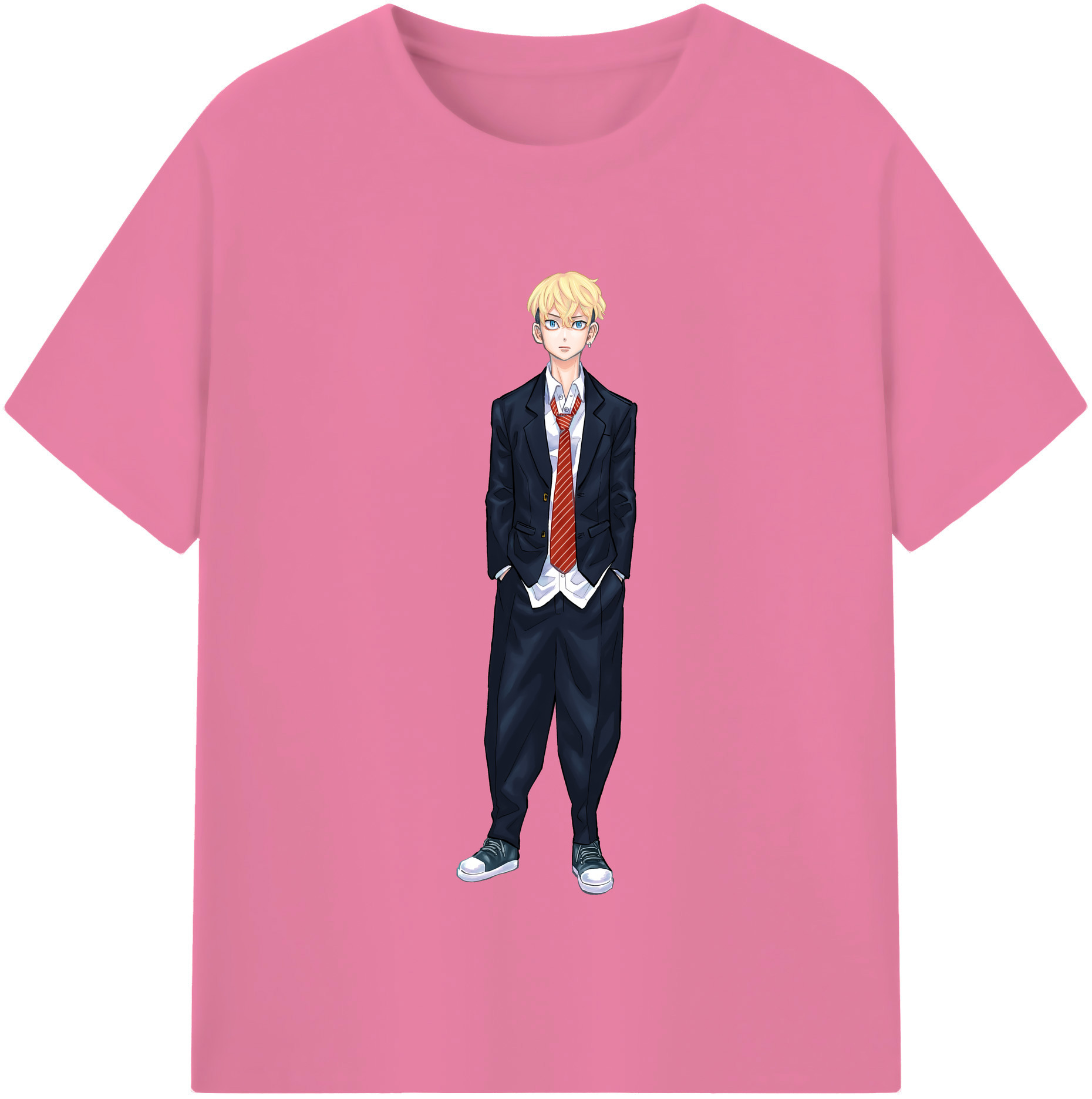 （画像用） 東京リベンジャーズ Tokyo Revengers 綿100％半袖Tシャツ（フロントプリント）